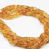 Natural Golden Citrine Smooth Round Wheel Beads Strand Rondelles Length is 14 Inches & Sizes from 4.5mm to 5mm approx. Citrine is a yellow-to-golden member of the quartz mineral group. A deep golden variety from Madiera Spain can resemble the costly imperial topaz gem stone, which is one reason that citrine is a popular birthstone alternative to those born in November. 